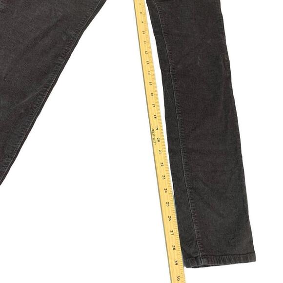 Buffalo David Bitton Womens Gray Corduroy Pants Mid Rise Slim Leg Size 10x32 - Picture 8 of 10